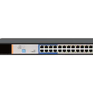 Scoop 24 Port Fast Ethernet AI PoE 250W 2 Gigabit 1SFP Switch